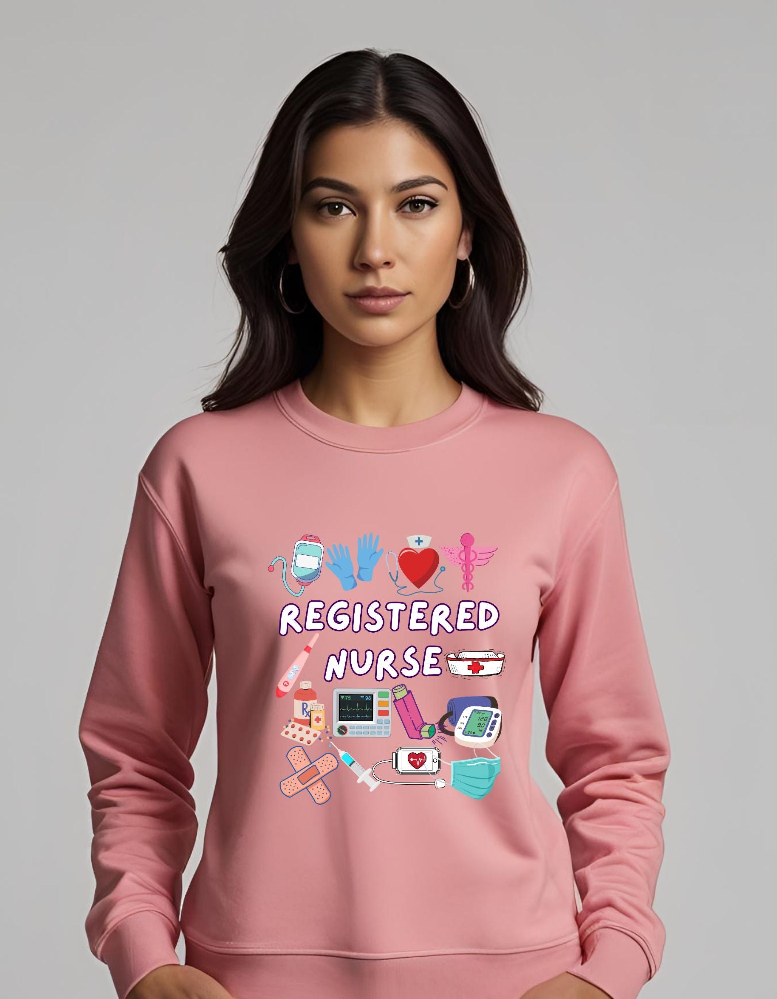 Rose pink crewneck- XL